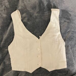 Abercrombie & Fitch Linen Vest
